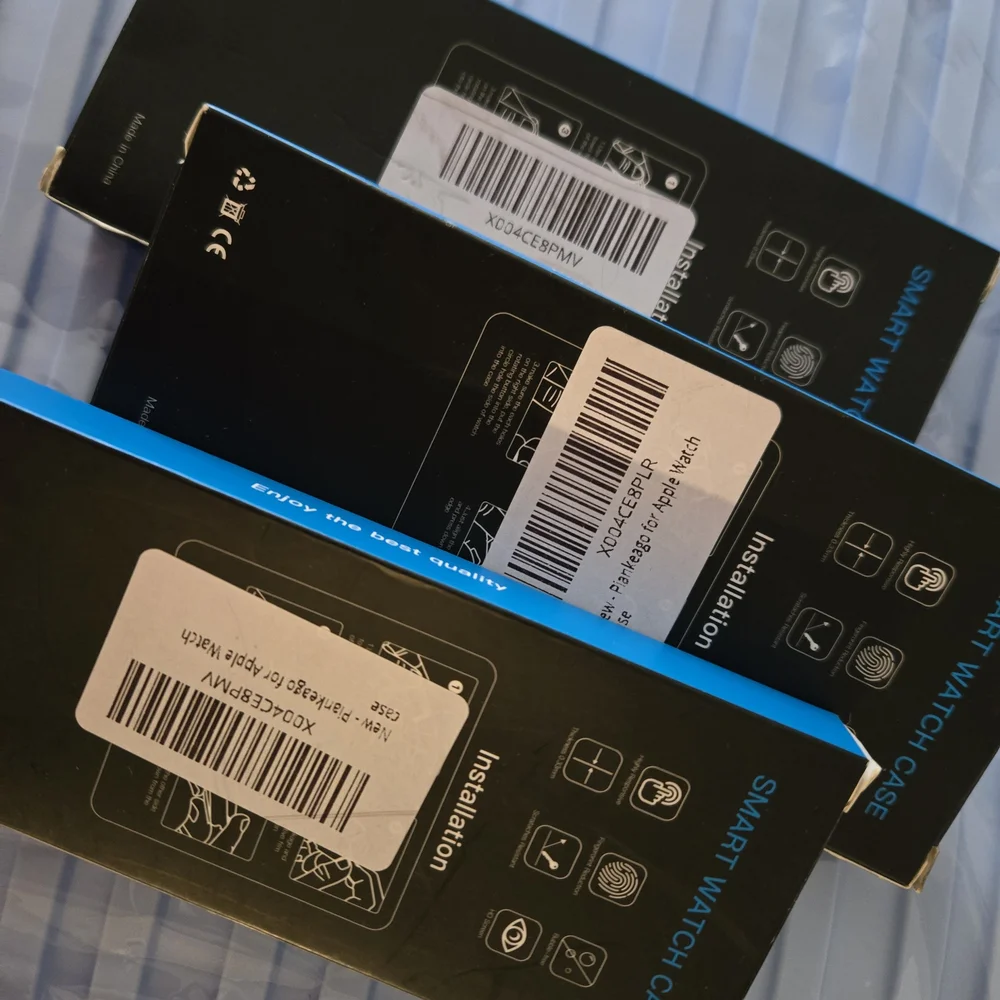 3boxes of Smart Watch Case Set in Black and Rose Gold Set